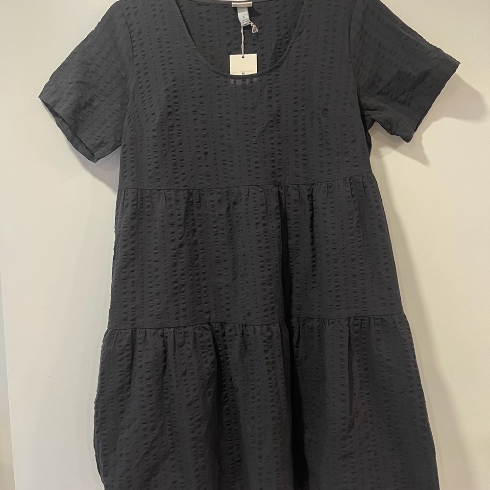 Target Black Tiered Sundress Scoop Neck Short Sleeve